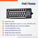 PoE Texas Injector 8-Port Gigabit, Mode A PoE Injector without Power Supply