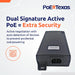 PoE Texas Injector Gigabit PoE++ (802.3bt) Dual Signature Injector with 55 Volt 60 Watt Output for Indoor without Surge Protection