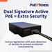 PoE Texas Injector Gigabit PoE++ (802.3bt) Injector with 55 Volt 95 Watt Output with Surge Protection