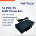 PoE Texas Injector Gigabit PoE++ (802.3bt) Injector with 55 Volt 95 Watt Output with Surge Protection