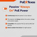 PoE Texas Injector Single Port 10/100 Mbps Mode B Injector with 48 Volt 15 Watt Power Supply