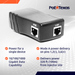 PoE Texas Injector Single Port Gigabit Mode A PoE Injector with Integrated 48 Volt 15 Watt Power Supply