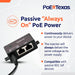 PoE Texas Injector Single Port Gigabit Mode B PoE Injector with 48 Volt 15 Watt Output