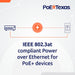 PoE Texas Injector Single Port Gigabit PoE+ Injector with Integrated 52 Volt 30 Watt Output