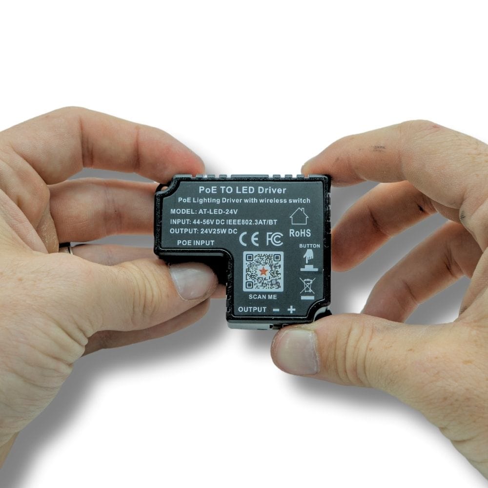 POE Texas Lighting Full RGB PoE Lighting Strip | Plug and Play 24V LED Driver | AT-LED-24V-COB