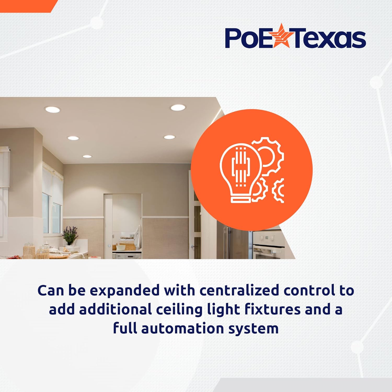 POE Texas Lighting Managed LED Lighting - Single Room Kit - DENT-LK-C2-B