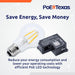 POE Texas Lighting PoE Lighting Plug-and-Play Kit with 24V LED Driver, Bulbs, and Wireless Light Switch: AT-LED-24V-BULB