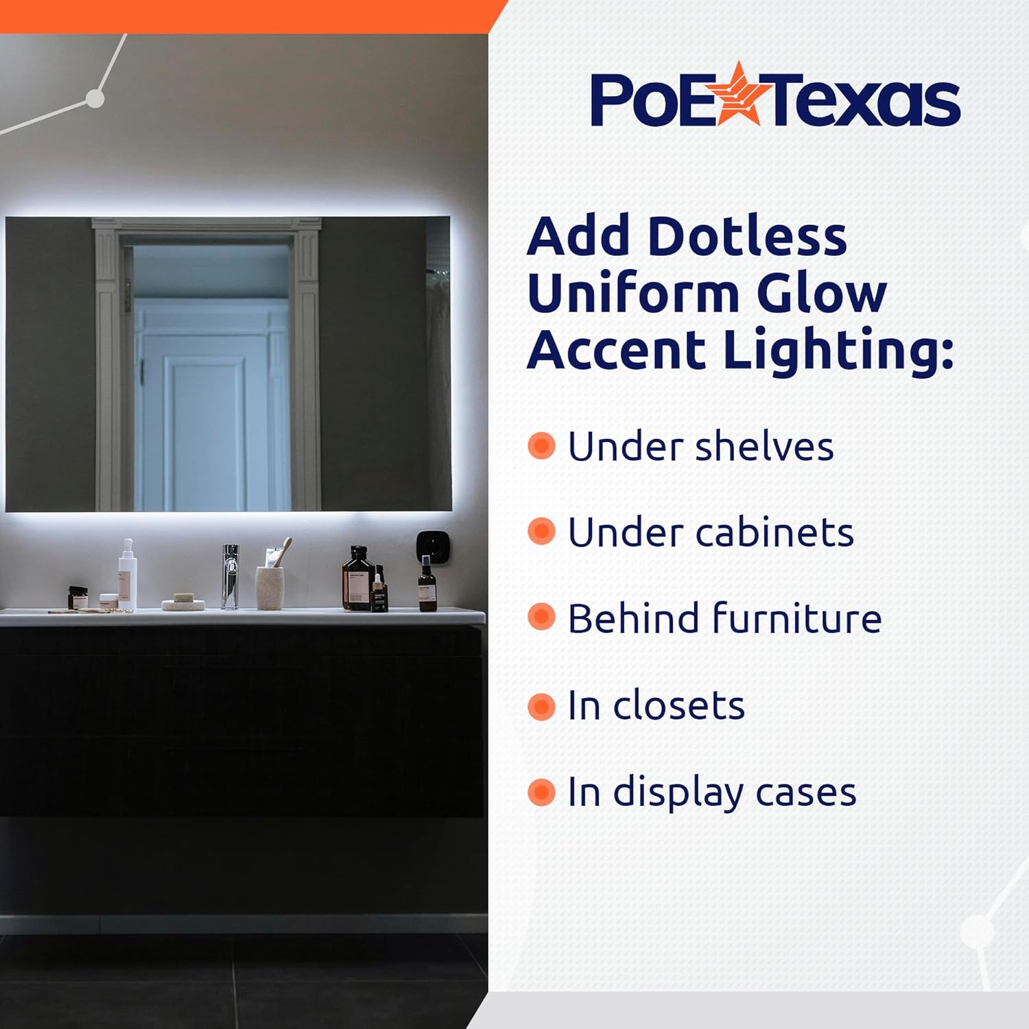 POE Texas Lighting PoE Lighting Plug and Play Kit with 24V LED Driver, LED strip, and Wireless Light Switch: AT-LED-24V-STRIP