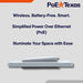 POE Texas Lighting PoE Lighting Plug and Play Wireless Battery-free Wall Switch