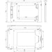 POE Texas Lockable Aluminum Wall Mount for Permanent iPad Pro 11" 4th Gen Installations (Silver)