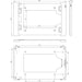POE Texas Lockable Aluminum Wall Mount for Permanent iPad Pro 12.9" (2018) Installations (Silver)