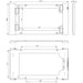 POE Texas Lockable Wall Mount for permanent for Samsung Galaxy Tab S7, S8, S9, S9 FE (Silver)