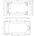 POE Texas Lockable Wall Mount for Permanent Galaxy Tab A9+ Installation (Silver)