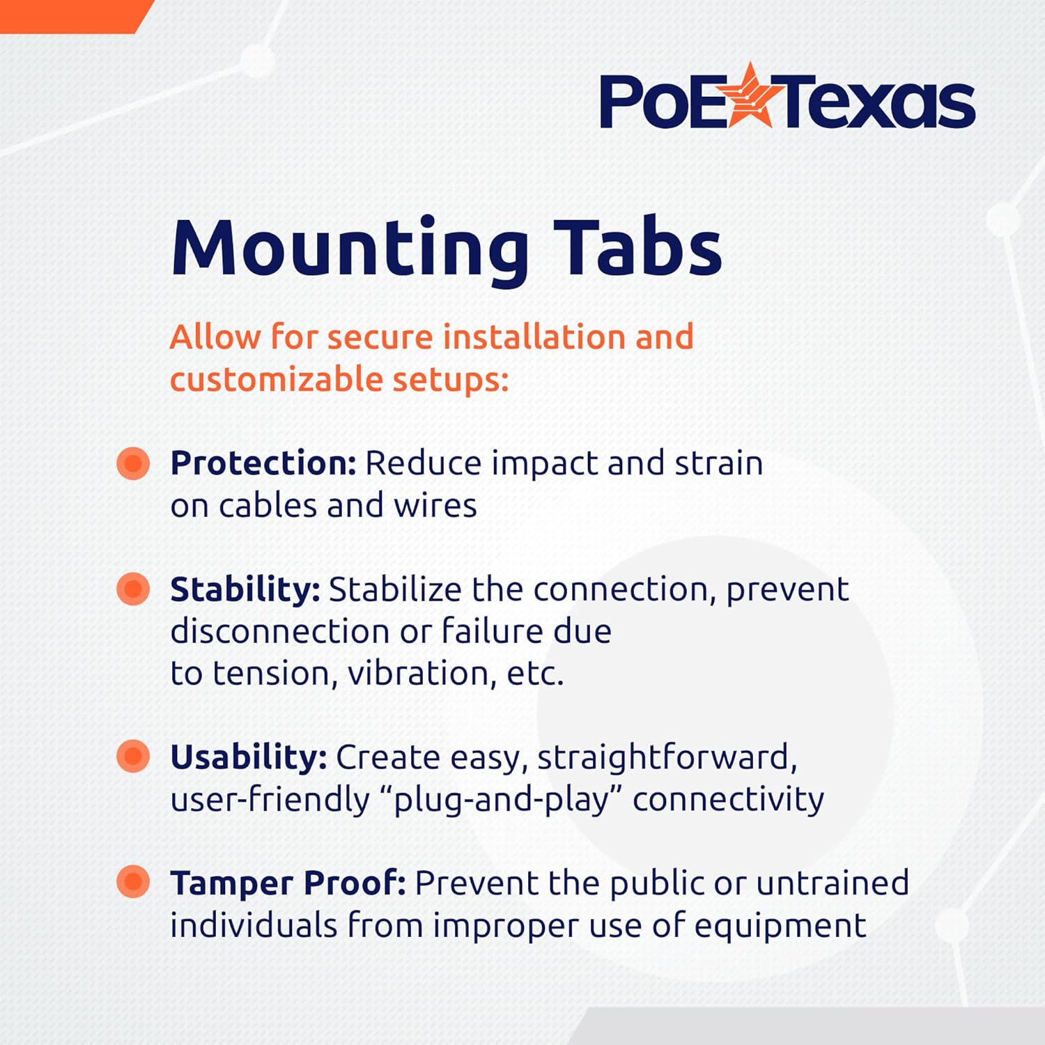 PoE Texas Power Supplies 48 Volt 60 Watt UL/FCC Certified DC Power Supply