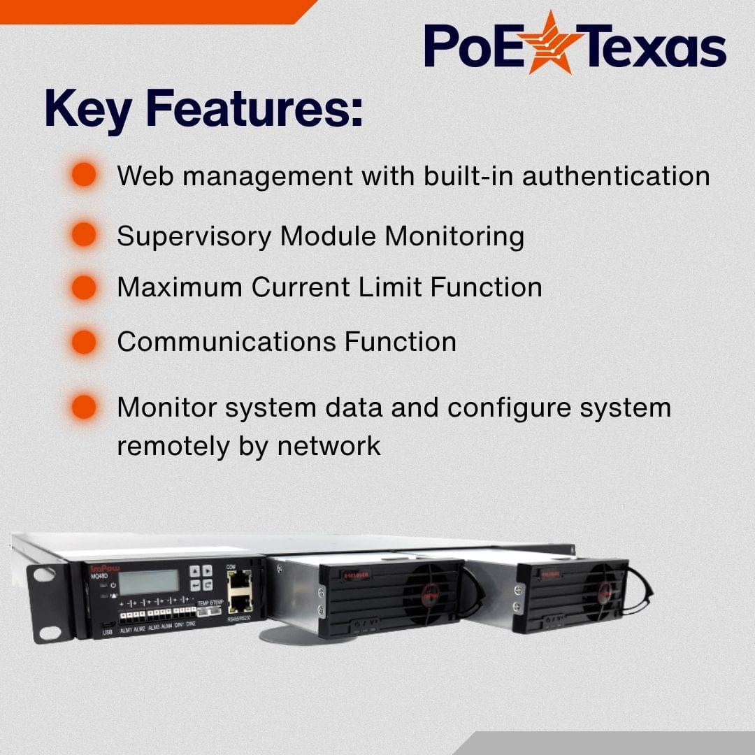 POE Texas Power Supplies Power Supply Rectifier - 53 Volts 3000 Watts