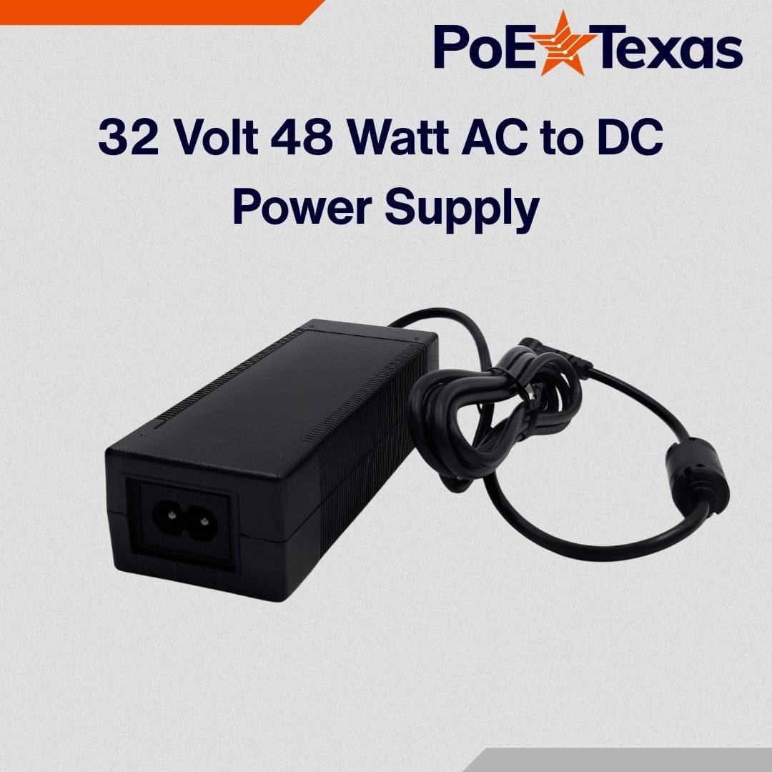 POE Texas Power Supply 32V 48W - UL/FCC Certified