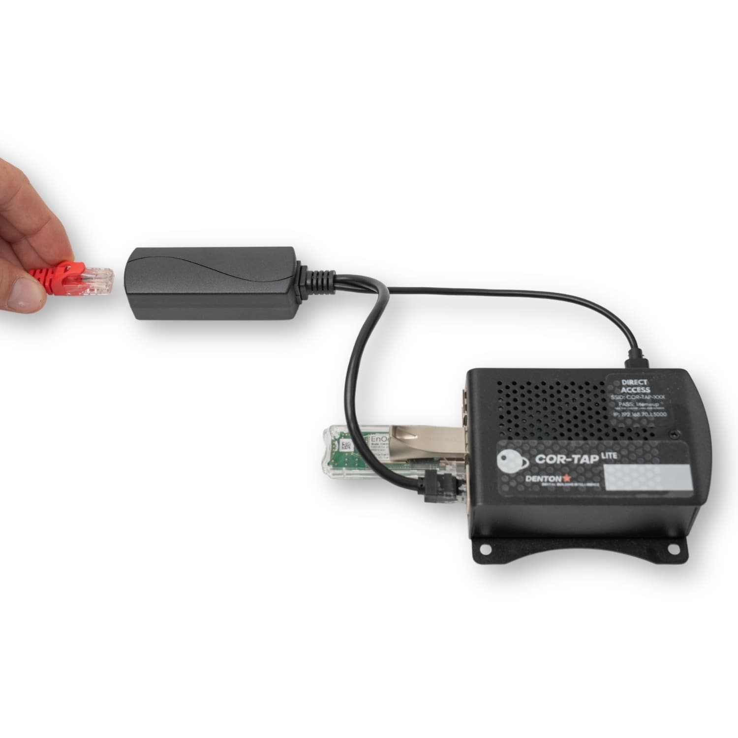 PoE Texas Splitter 802.3af PoE to 5V Splitter for USB-C Devices