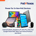 PoE Texas Splitter 802.3af PoE to microUSB Splitter with Gigabit Data on RJ45 Output