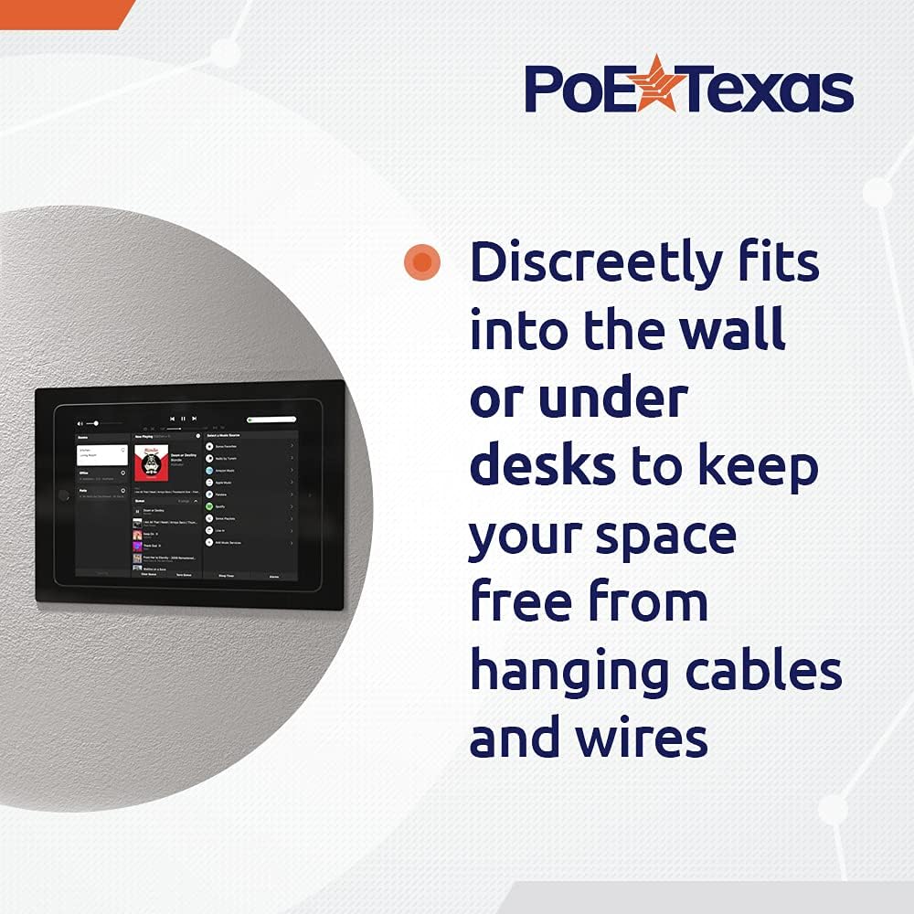 PoE Texas Splitter 802.3af PoE to USB Splitter with Gigabit Data on RJ45 Output