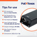 POE Texas Splitter DC Powered Passive Gigabit PoE Inline Mode B Injector that Converts 12-60V Volts to 24 Volt Passive PoE