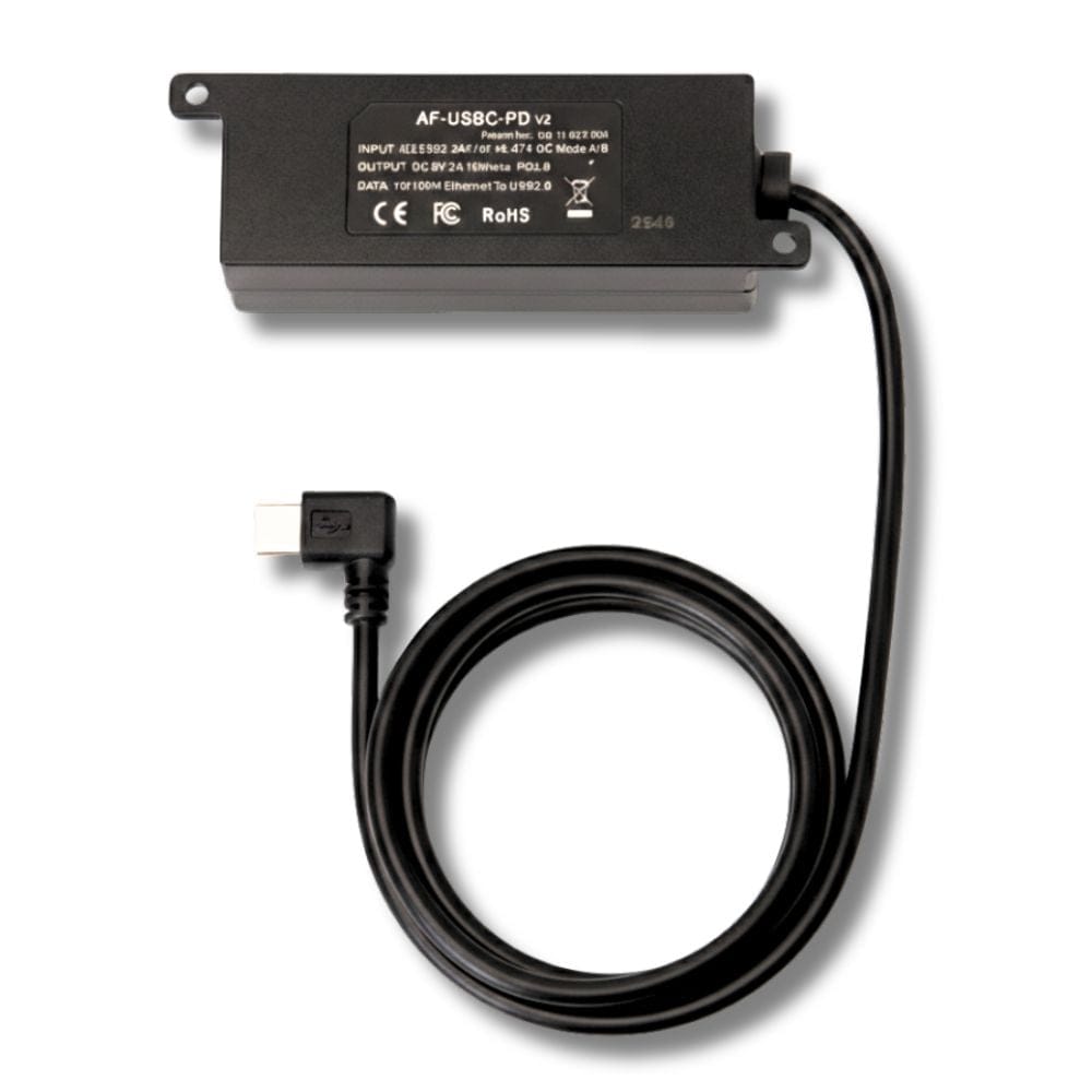 PoE Texas Splitter IEEE 802.3af PoE to USB-C Power and Data with Power Delivery