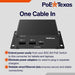 POE Texas Splitter IEEE 802.3bt Powered USB-C Dock for Enterprise and Education