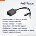 POE Texas Splitter Inline Gigabit Mode B Step Up Splitter that Converts 12-30 Volts to 48 Volts PoE