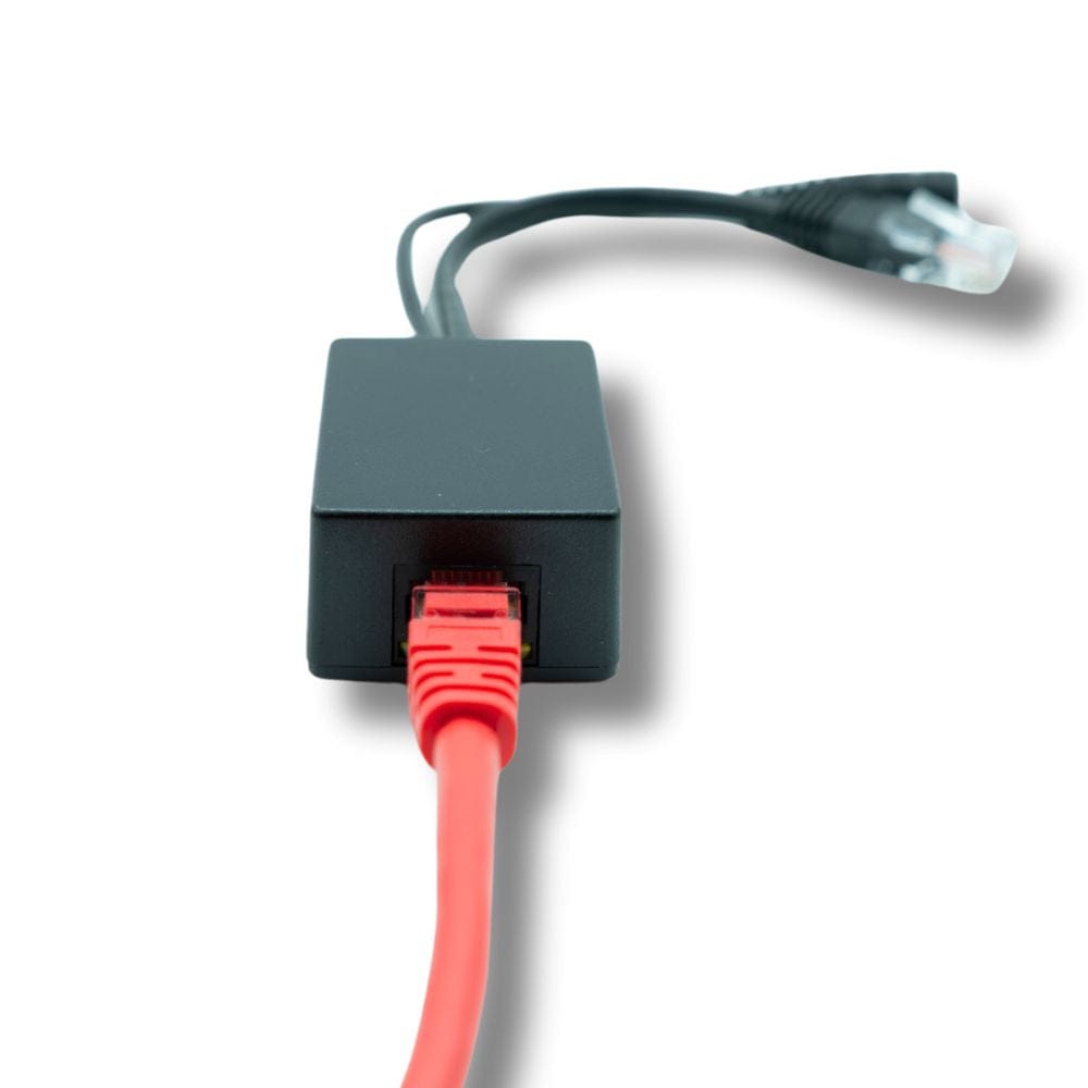 POE Texas Splitter Inline Gigabit Mode B Step Up Splitter that Converts 12-30 Volts to 48 Volts PoE