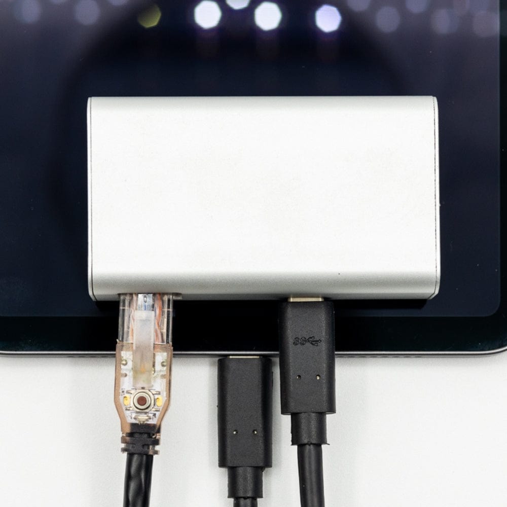 POE Texas Splitter Patented GAT-USBC-PD-V4 Gigabit PoE+ (802.3at) to USB-C Power + Data Delivery with 25 Watt Output - USB-C compatible w/ iPad Pro 12.9", Surface Go, Galaxy Tab