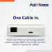 POE Texas Splitter Patented GAT-USBC-PD-V4 Gigabit PoE+ (802.3at) to USB-C Power + Data Delivery with 25 Watt Output - USB-C compatible w/ iPad Pro 12.9", Surface Go, Galaxy Tab - USB-C Cable Included