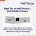 POE Texas Splitter Patented GAT-USBC-PD-V4 Gigabit PoE+ (802.3at) to USB-C Power + Data Delivery with 25 Watt Output - USB-C compatible w/ iPad Pro 12.9", Surface Go, Galaxy Tab - USB-C Cable Included