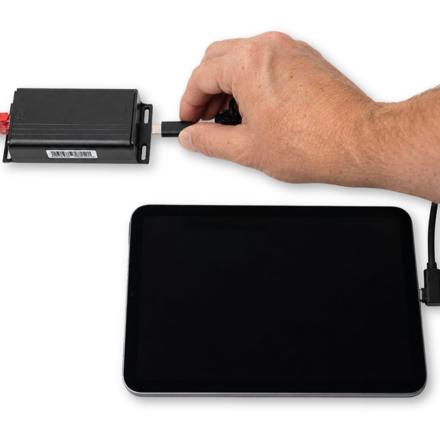 POE Texas Splitter PoE+ (802.3at) to USB-C Power + Data Delivery with 25 Watt Output - USB-C compatible w/ iPad Pro 12.9", Surface Go, Galaxy Tab