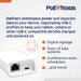 POE Texas Splitter PoE+ (802.3at) to USB-C Splitter - Power Only Delivery with Separate Gigabit Data