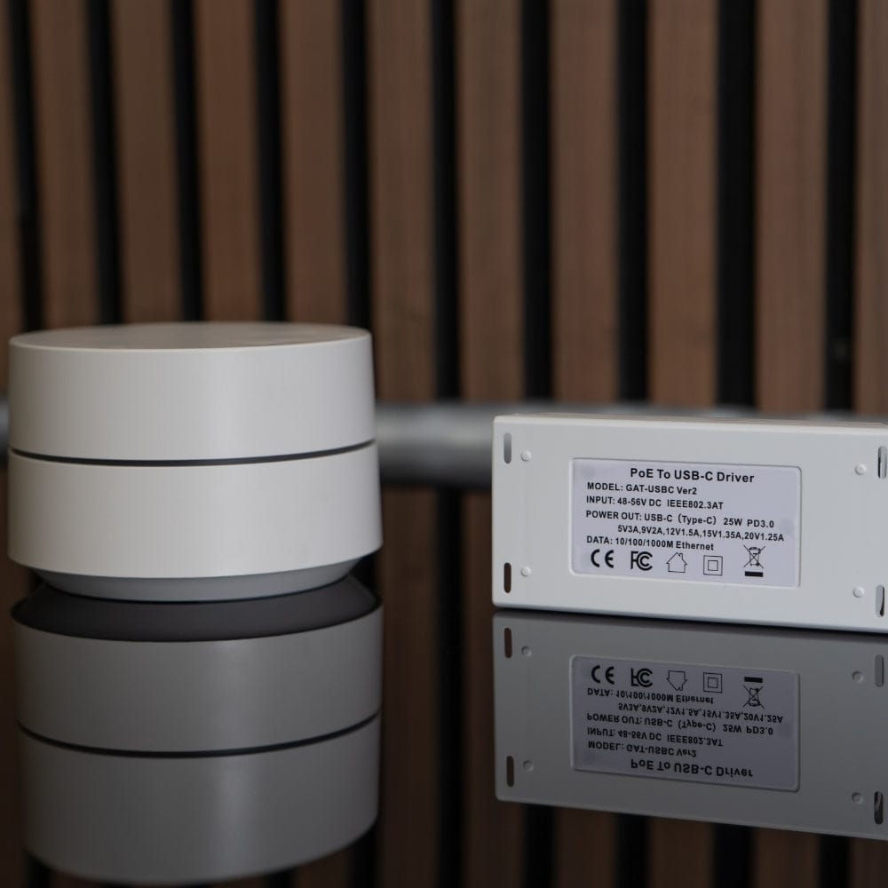 POE Texas Splitter PoE+ (802.3at) to USB-C Splitter - Power Only Delivery with Separate Gigabit Data