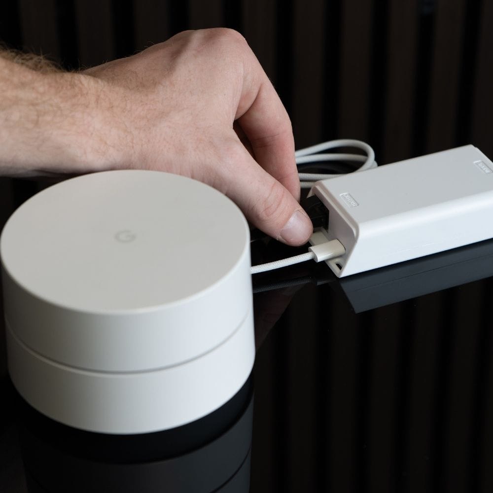 POE Texas Splitter PoE+ (802.3at) to USB-C Splitter - Power Only Delivery with Separate Gigabit Data