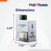 POE Texas Splitter POE to USB-C Power and Data Delivery with 15 Watt Output for iPad Air, Surface Go, Galaxy Tab and More - 10/100 Mbps with USB-C Cable Included