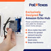 POE Texas Splitter POE+ to USB-C Power and Data Delivery with 25 Watt Output for Amazon Echo Hub 10/100 Mbps with USB-C Cable