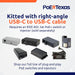 POE Texas Splitter POE+ to USB-C Power and Data Delivery with 25 Watt Output for Amazon Echo Hub 10/100 Mbps with USB-C Cable