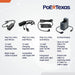 POE Texas Splitter POE+ to USB-C Power and Data Delivery with 25 Watt Output for iPad Pro, Surface Go, Galaxy Tab and More - 10/100 Mbps with Lightning Cable