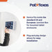POE Texas Splitter POE+ to USB-C Power and Data Delivery with 25 Watt Output for iPad Pro, Surface Go, Galaxy Tab and More - 10/100 Mbps with Lightning Cable
