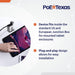 POE Texas Splitter POE+ to USB-C Power and Data Delivery with 25 Watt Output for iPad Pro, Surface Go, Galaxy Tab and More - 10/100 Mbps with USB-C Cable
