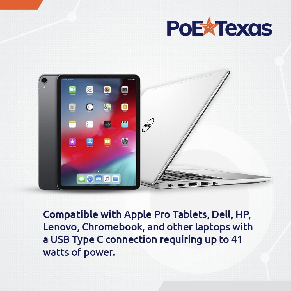 POE Texas Splitter PoE to USB-C Power Delivery Kit