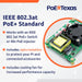 PoE Texas Splitter Power Over Ethernet (PoE) HAT for Raspberry Pi 4 and 3B+ and 802.3at PoE+ Network