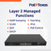 POE Texas Switch 24-Port Gigabit Layer 2 Managed PoE+ (IEEE 802.3at) Switch