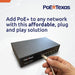 PoE Texas Switch 4-Port Gigabit 802.3af/at PoE Switch for Video, Tablet & Security Applications