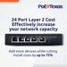 PoE Texas Switch 4 Port Gigabit PoE Extender with IEEE 802.3bt Uplink Power