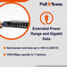 PoE Texas Switch 8 Port Gigabit PoE Switch with 56 Volt 120 Watt Power Supply