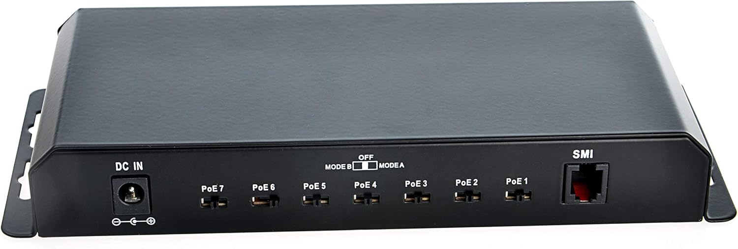 PoE Texas Switch 8 Port Gigabit PoE Switch with 7 PoE Ports and 1 Uplink