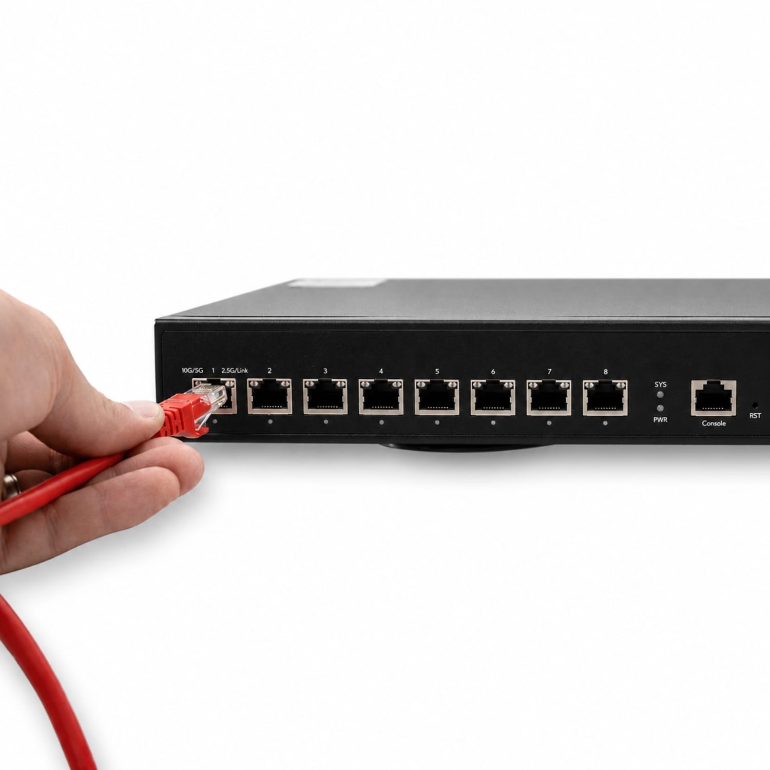 POE Texas Switch 8-Port Layer 3 10 Gigabit Managed PoE+ (IEEE 802.3at) Switch