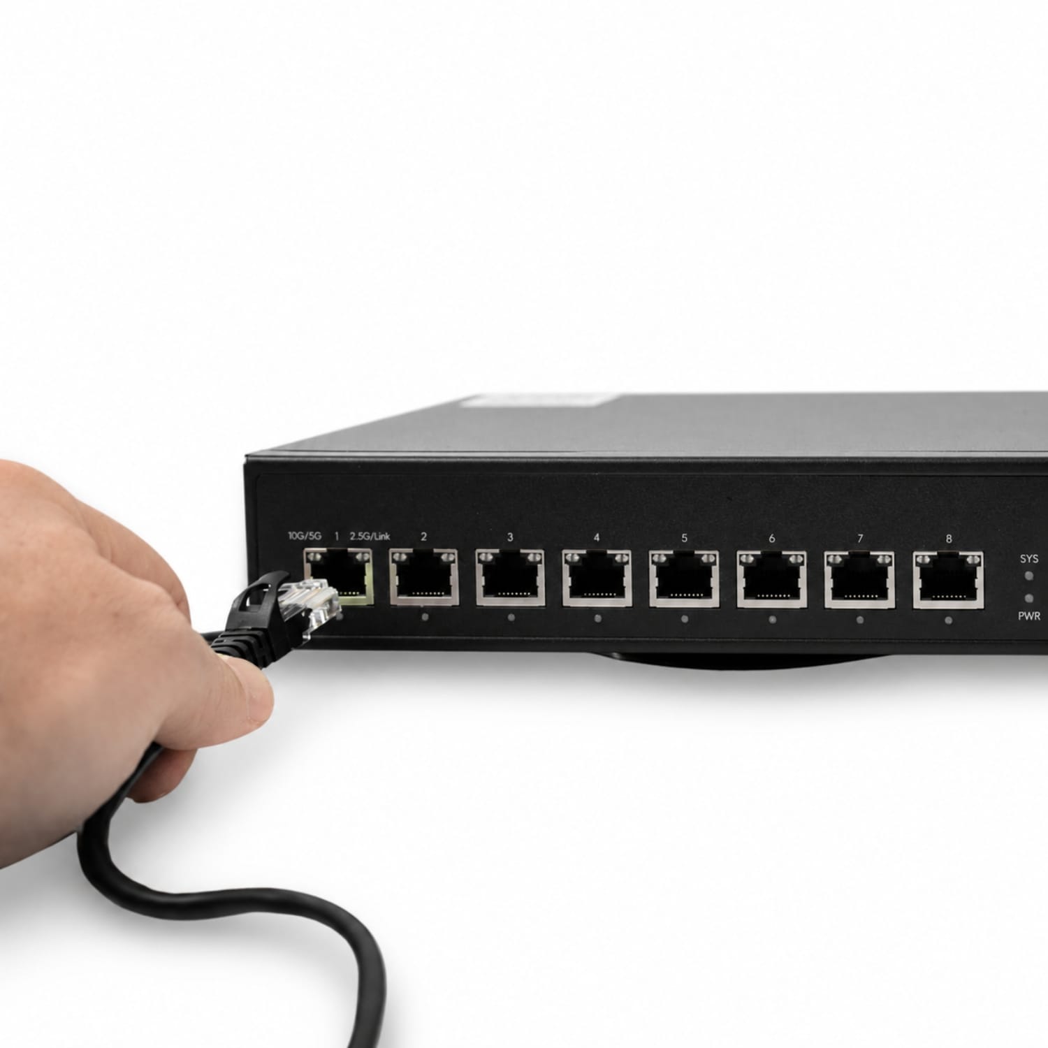 POE Texas Switch 8-Port Layer 3 10 Gigabit Managed PoE+ (IEEE 802.3at) Switch